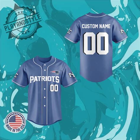 england patriots custom  baseball jersey