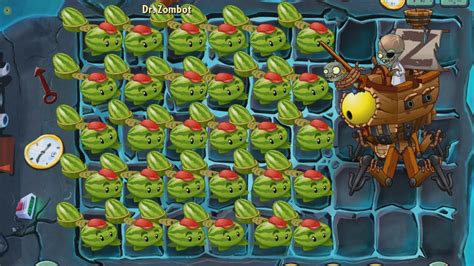 Plants Vs Zombies 2 Melon Pult Vs All Zomboss Youtube