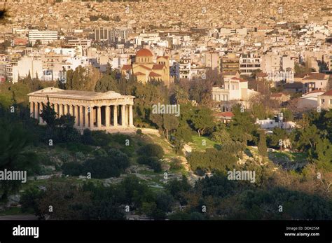 Temple of Hephaestus in ancient Agora. Athens. Greece Stock Photo - Alamy