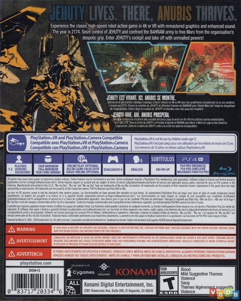 Zone of the Enders The 2nd Runner MARS VGDB Vídeo Game Data Base