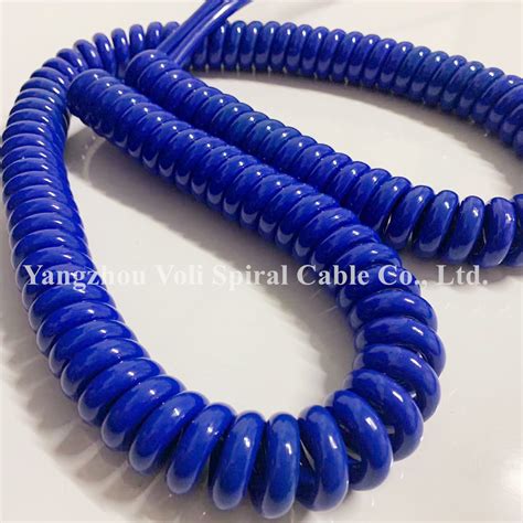 Flexible Tpee Pur Coiled Wire Spiral Cable Spring Cables Electric Cable China Spiral Cable And