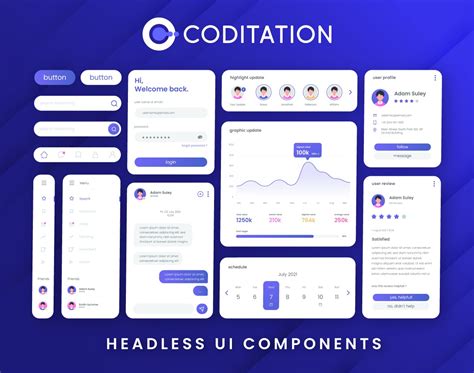 Build highly customizable design systems with headless UI components