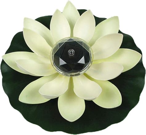 Huyiko Solaire Aliment Led Lotus Fleur Lampe R Sistant L Eau En