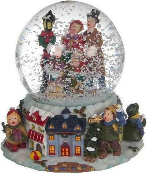 Luville Kerstdecoratie Luville Snow Globe Santa And Reindeer Bol