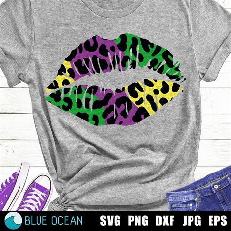 Leopard Mardi Gras Lips Svg Mardi Gras Lips Mardi Gras Svg Etsy