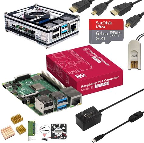 MARSTUDY Raspberry Pi 4 Model B Ultimate Starter Kit 8GB RAM Raspberry