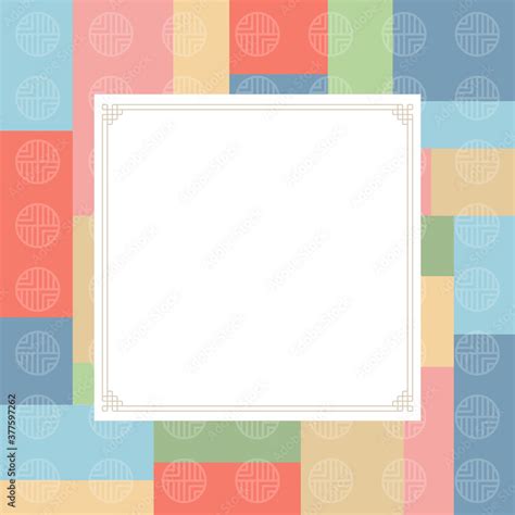 Korean Traditional Vector Illustration Background Stock Vector Adobe