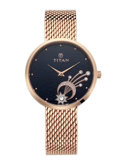 Buy Titan Women Black Analogue Watch 95083WM01 - Watches for Women ...