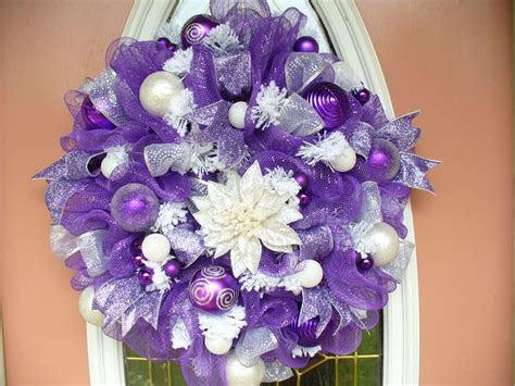 Purple Christmas Wreath | Purple christmas wreath, Purple christmas, Purple christmas decorations