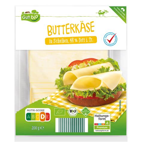 GUT BIO Bio szeletelt sajt Butterkäse 200 g ALDI