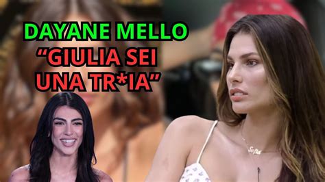 Dayane Mello Attacca Giulia Salemi Al Grande Fratello Vip Lo Scontro