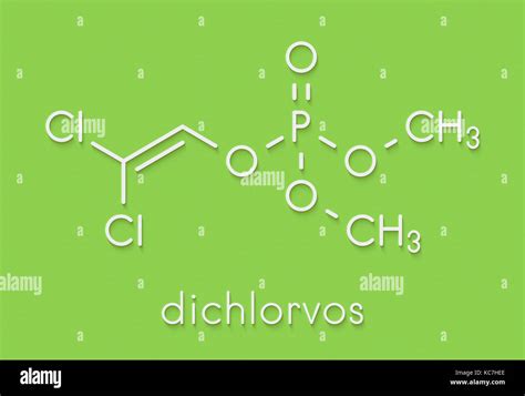 Diclorvós molécula insecticida organofosforado neurotoxina plaguicida