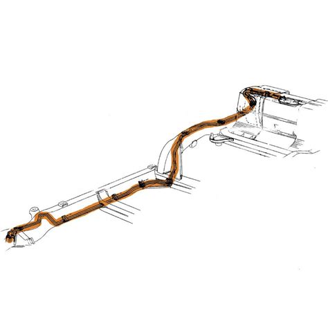 1975 1977 Corvette Fuel Return Line Stainless Steel Right Hand