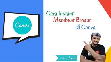 Cara Instant Membuat Brosur Di Canva Youtube