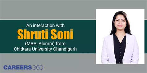 An interaction with Shruti Soni (MBA, Alumni) from Chitkara University ...