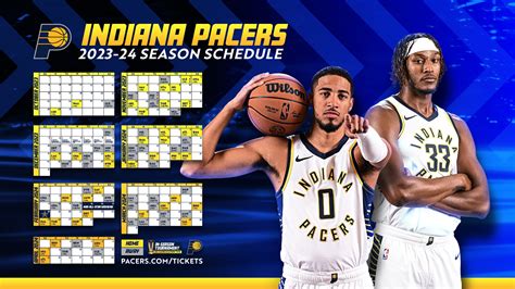 Pacers Schedule 2021 To 2024 - Alexi Austina