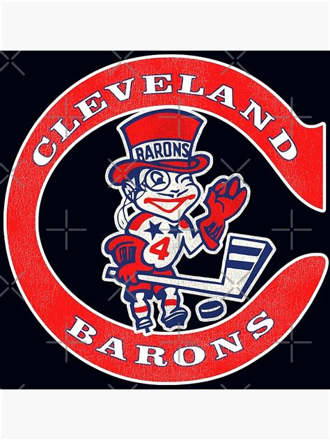 Cleveland Barons Retro Defunct Hockey Poster For Sale By