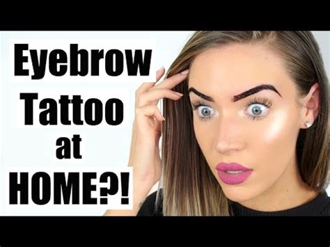 Eyebrow Tattoo Pictures Diy How To Remove Botched Eyebrow Tattoo At