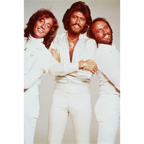 The Bee Gees Robin Maurice Barry Gibb White Suits Saturday Night Fever 24x36 Poster Walmart