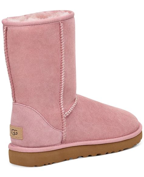 Ugg Fur Classic Ii Genuine Shearling Lined Short Boots In Pink Crystal Pink Lyst