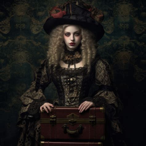 Baroque Woman with Suitcase by ObsidianPlanet on DeviantArt