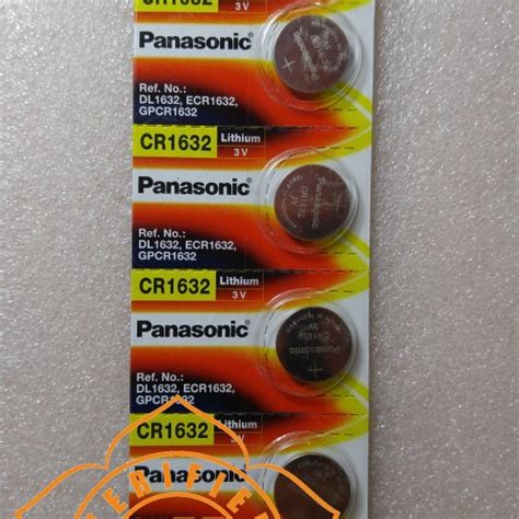 Jual Panasonic CR1632 Baterai Battery Lithium Koin Coin Kancing CMOS