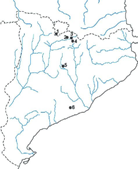 Mapa De Localitzaci Dels Jaciments On S Han Trobat Punxons Camp