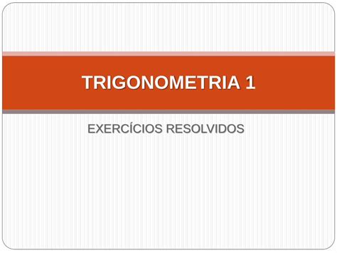 Pdf Trigonometria Exercicios Resolvidos Pdfslide Net