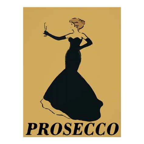 stijl Prosecco Woman Poster | Zazzle.be | Mode vintage, Jazz poster ...