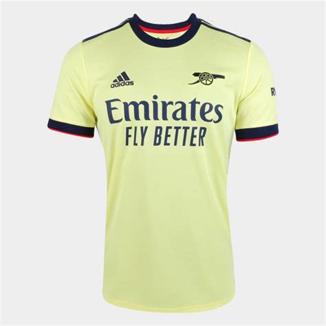 Camisa Arsenal Away 2122 Sn° Torcedor Adidas Masculina Amarelo