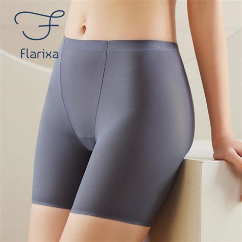 Cheap Flarixa 2 In 1 Summer Thin Safety Shorts Ice Silk Cool High