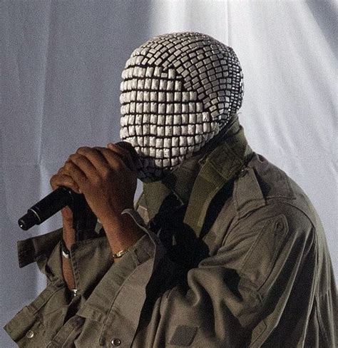 Kanye West Mask 2021 : Kanye West Mask — The tiled, reflective covering ...