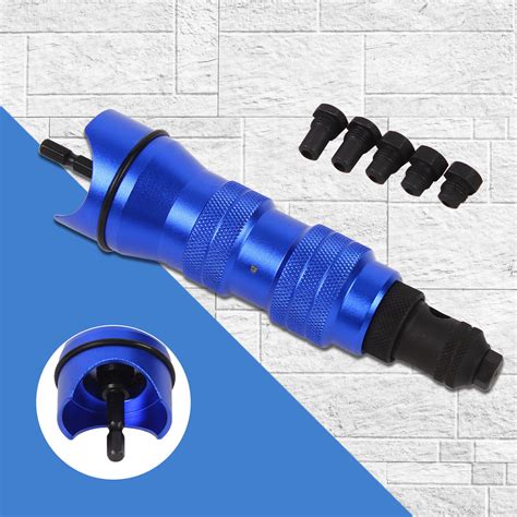 Blind Rivet Adapter Kit Electric Rivet Gun Head Drill Riveter Tool