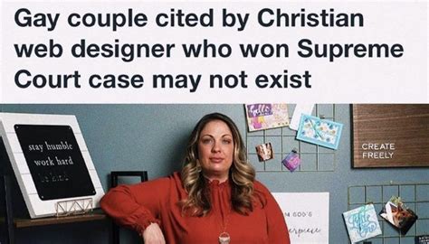 Gay Couple Cited By Christian Web Designer Who Won Supreme Court Case May Not Exist R