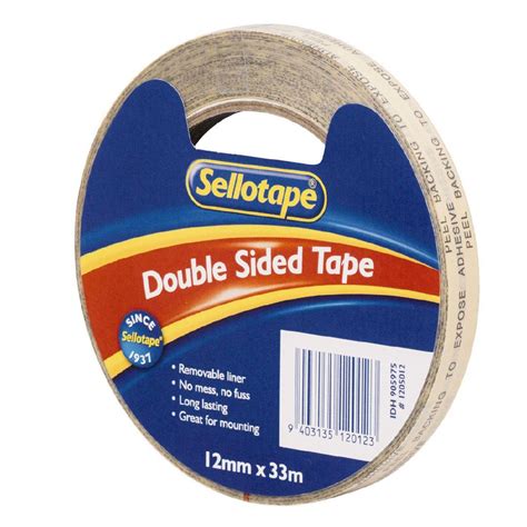 Sellotape Double Sided Tape 12mm X 33m Clear Warehouse Stationery Nz