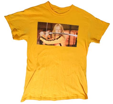 Official KILL BILL Movie 2 Sided Yellow Medium Tee Sh… - Gem