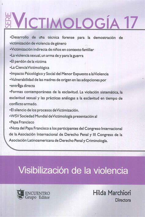 Victimolog A Visibilizaci N De La Violencia Ediciones T Cnicas