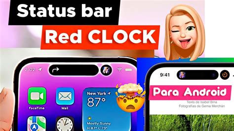 Como Tener El Status Bar Estilo Iphone Ios 16 Para Android 😍😍 ️‍🔥