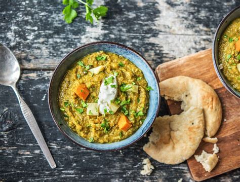 Dahl Van Bataat Met Groene Linzen En Geurige Currykruiden Recept