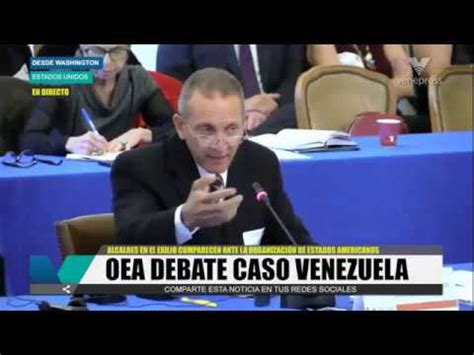 En Vivo Oea Debate Caso Venezuela Youtube