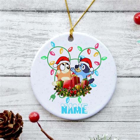 Bluey Bingo Ornament Disney Bluey Christmas Etsy