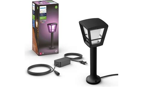 Philips Hue Econic White And Color Ambiance Outdoor Pedestal Base Kit 600 Lumens Smart