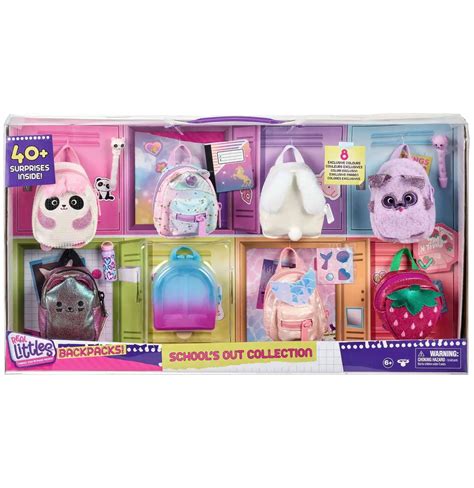 Shopkins Real Littles Backpacks Schools Out Collection Exclusive 8 Pack 40 Surprises Inside