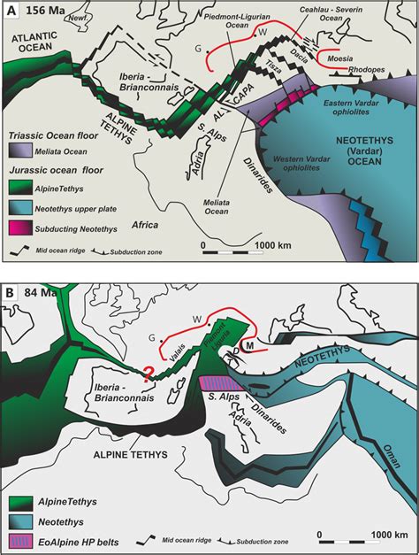 Schematic Palinspastic Reconstruction For A Oxfordian Ca Ma