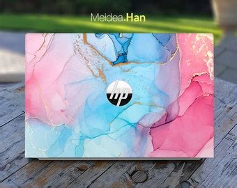 Hp Laptop Skin Envy X Personalized Customizable Marble Etsy