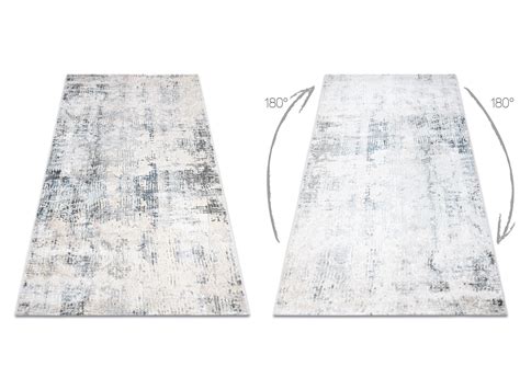 Tapis ACRYLIQUE ELITRA 6202 Abstraction Vintage Ivoire Bleu 240x350 Cm