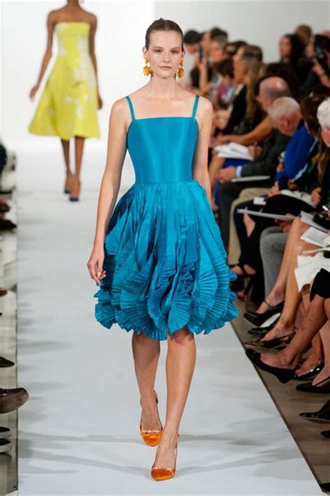 A Collection Of Oscar De La Renta Dresses For Spring Summer