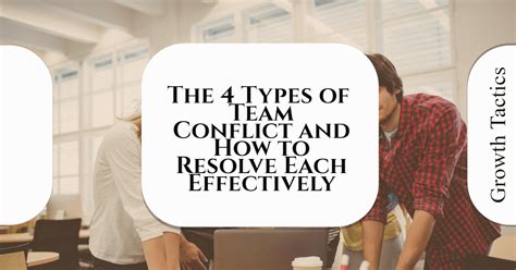 types  team conflict    resolve  effectively
