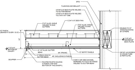 connection details  wall type architectural fabrication