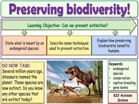 Preserving Biodiversity KS3 Activate Science Teaching Resources